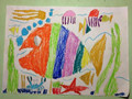儿童画作品欣赏海洋世界水粉画