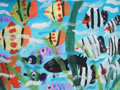 儿童画作品欣赏热带鱼水粉画