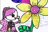 儿童绘画作品简单水彩画图片大全-花香