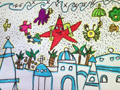 儿童绘画作品地中海之旅