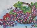 儿童绘画作品多彩葡萄