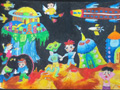 儿童绘画作品我的中国梦