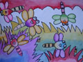 儿童绘画作品蜻蜓