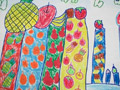 儿童绘画作品水果家园