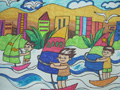 儿童绘画作品竞赛帆船