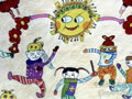 儿童绘画作品《新年的美梦》