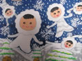 儿童绘画作品美丽的小雪花落下来了