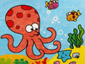 儿童绘画作品怎样画章鱼