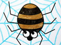 儿童绘画作品蜘蛛网上的蜘蛛