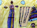 儿童绘画作品《摩登高楼》