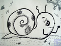 儿童画作品欣赏小蜗牛