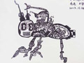 儿童画作品欣赏创意线描-蚂蚁