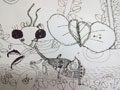 儿童画作品欣赏螳螂