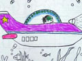 儿童画作品欣赏海底探险
