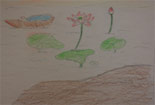 儿童画作品欣赏-小河流水