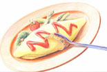 彩色铅笔画教程-好吃的蛋饺