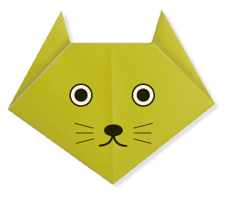 可爱小猫的折纸方法