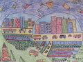 儿童科幻画图片大全:未来的城市
