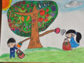 儿童科幻画图片大全:水果树