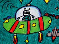 儿童科幻画图片大全:美丽的太空