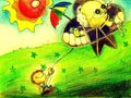 儿童科幻画图片大全:创意风筝