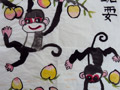 儿童国画作品欣赏:小猴子爱玩耍