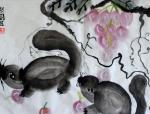 儿童画作品欣赏国画松鼠