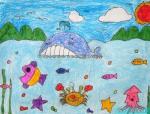 儿童画奇妙的海洋世界