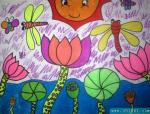 小学生绘画作品我和蜻蜓交朋友