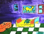 小学生绘画作品我的卧室