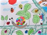 幼儿绘画作品蜗牛与瓢虫