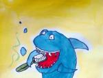 爱刷牙的鲨鱼