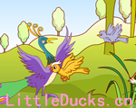童话故事动画片孔雀和白鹤