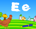 幼儿学英语字母儿歌letter E视频