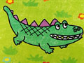 儿童绘画作品大鳄鱼