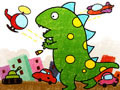 儿童绘画作品恐龙来袭