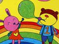儿童绘画作品彩虹桥