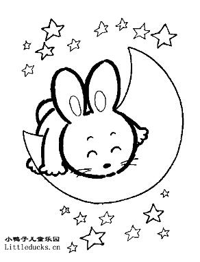 动物简笔画大全:小兔子简笔画11