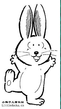 动物简笔画大全:小兔子简笔画12
