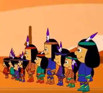 儿童英语歌曲ten little Indians视频下载mp4